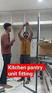 #Kitchen pantry unit fitting full process step by step #pantry#carpenterlife #sorts #kitchenpantry