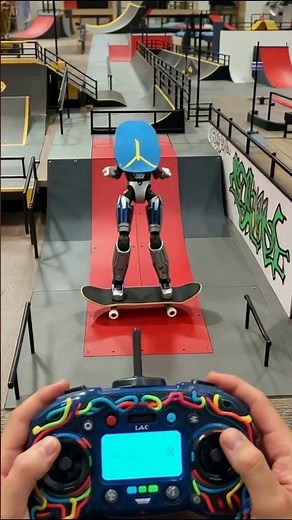 RC Skateboard Transformation into Street Rider Robot | Remote Control Cinematic #kidsshorts #povrc