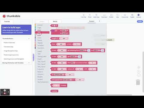 Time Date stamp in Thunkable with Device elements