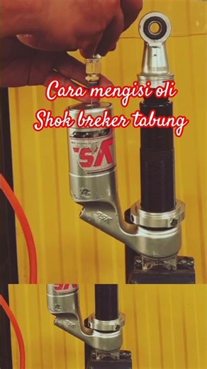 shock absorber oil filling process @apm motor chanel