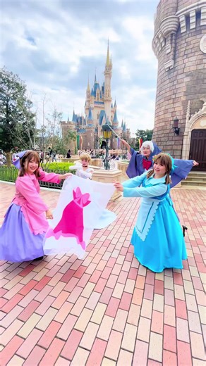 シンデレラのねずみドレス仮装で魔法の瞬間✨