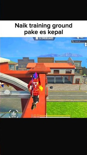how to climb up to the training ground using shaved ice