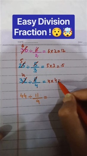 Easy Fraction Division Trick !🤯😱 #mathswise #mathstricks #easylearning #puzzle #viralshorts