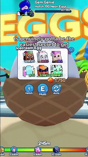 the easiest secret to hatch in bgsi?? (2 after 700k hatches on one account)