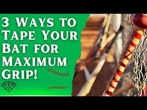 How to Tape a Baseball Bat Grip // 3 Ways to Tape for Maximum Grip!