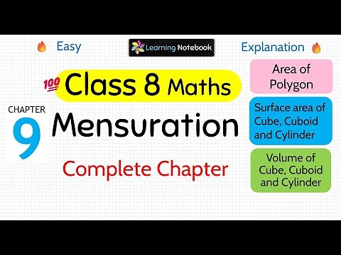 Class 8 maths Mensuration | Class 8 maths chapter 9 mensuration