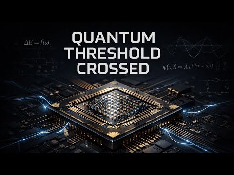 Quantum Threshold Crossed | The Breakthrough That Changes Computing Forever