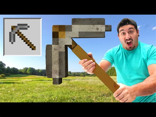 I built stone Minecraft tools
