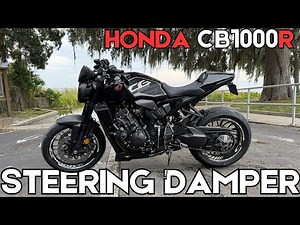Installed A Steering Damper On Honda CB1000R! This is A Must Have!! #motorcycle #motorbike #biker