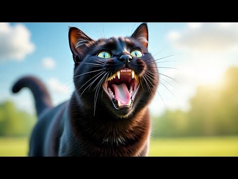 😻🔊Cat Voice Sound Fitting 😻🎶 | Happy Emotional Sound Effect 💖 | Bombay Cat Meowing Video 🐈‍⬛🔊