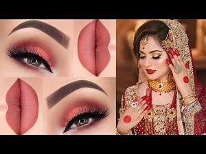 Red dress eye makeup tutorial