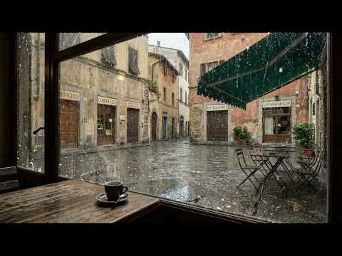 Find Your Quiet Here ☕ Rainy Florence Espresso Jazz for Deep Sleep & Insomnia