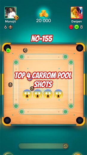 Carrom pool best trick shots | strong opponent | Dubai skyber gameplay | Carrom pass | Carrom league