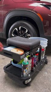 Sit, scoot, and store with the Soft Stool Ultimate Detailing and Utility Cart! Detailing your ride just got that much easier and that much more convenient with the extremely versatile and easy-to-use Soft Stool Detailing Cart. This cart is perfect for detailing those low areas of your vehicle you just can’t reach or have too much trouble trying to thoroughly clean. The Soft Stool eliminates the need to hunch over or be on your knees and allows you the ultimate level of mobility so you can easily