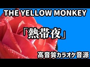 【原曲キー・高再現】THE YELLOW MONKEY「熱帯夜」【カラオケ音源】