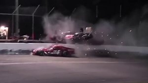 Frightening New London-Waterford Speedbowl Crash Sends 2 Fans To Hospital