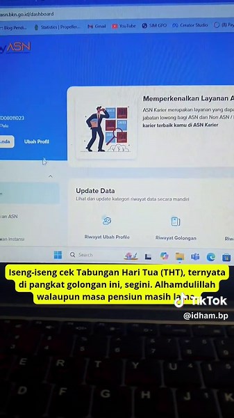 Cek Tabungan Hari Tua PNS di My ASN