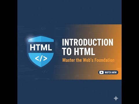 Introduction to HTML
