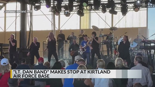 Lieutenant Dan Band performs at Kirtland Air Force Base