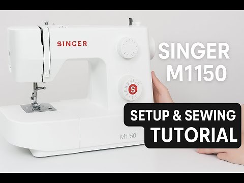 Setup and Usage Tutorial for Singer M1150 Sewing Machine For Beginners. Unboxing Threading & Sewing.