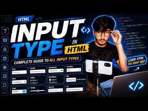 HTML Input Types Explained 🔥 | Learn All Input Types in HTML5 | Code With Raziq