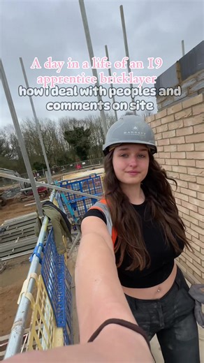 Female Bricklayer Tackles Daily Construction Challenges
