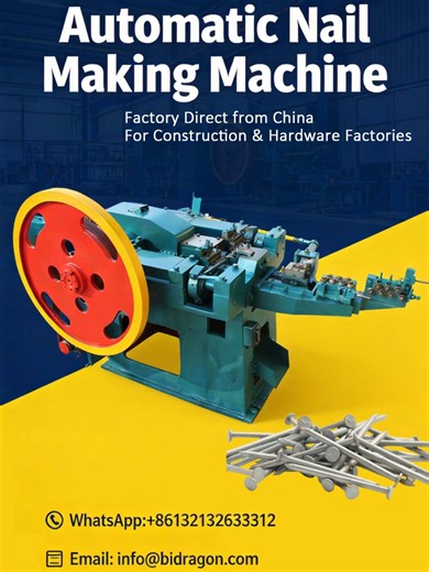 High Speed Nail Making Machine for Global Markets