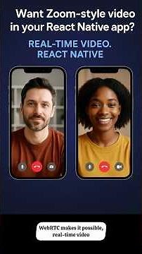 Add Real-Time Video Calls to React Native with WebRTC #reactnative #mobileappdevelopment #shorts