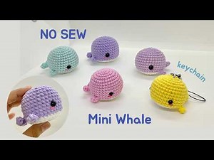 Mini Crochet Whale 🐳 | Easy No-Sew Amigurumi for Beginners