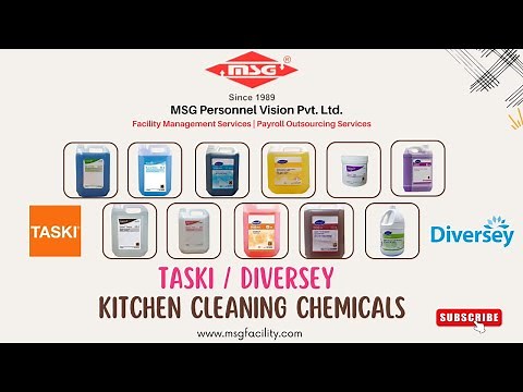 Types of Kitchen Cleaning Chemicals: Suma D-Series (Diversey/Taski) Suma D1 to D10 Chemical Usage