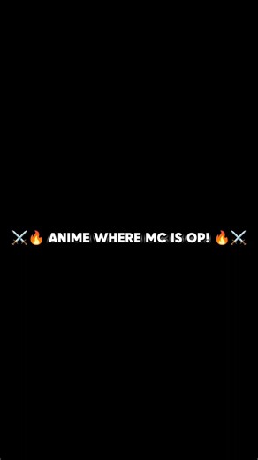 ANIME WHERE MC IS OP! (5 Hidden Gems) 💀🔥 #shorts