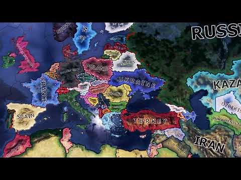 WW2 but with Modern Borders | Hoi4 Timelapse