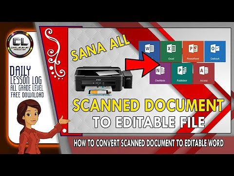 How to Convert Scanned Document to Editable WORD File.