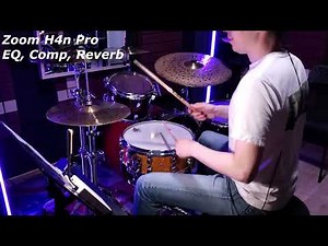 Quick test Zoom H4n Pro for drumset recording (feat. Samsung Galaxy S10)