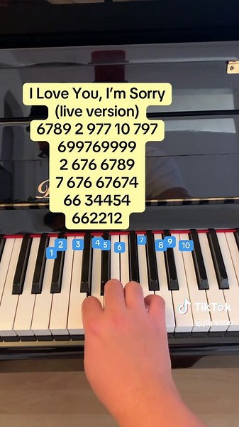 I Love You, I'm Sorry - Piano Tutorial