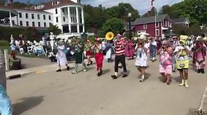 ICYMI: The Scottville Clown Band at the 2019 Mackinac Island Lilac Festival Parade. | MackinacIsland.Net - Mackinac Island Michigan