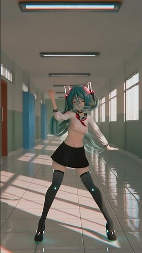【MMD】コンココンコンココンコンコン(Ray Tracing/Cloth Simulation) #mmd #hatsunemiku #初音ミク