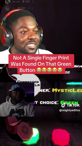 Green button in the room with us — was there a fingerprint?