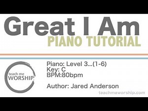 Great I Am (by Jared Anderson) | Piano Tutorial