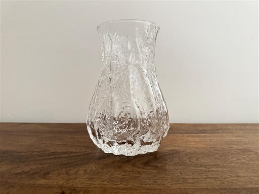 IVV Selezione Ice Bark Glass Italian Vase 1970s - Etsy