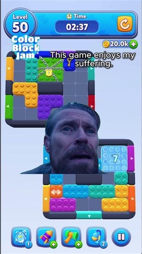 Color Block Jam Broke My Brain 🤯.....#colorblockjam #memes #speed #ishowspeed #gaming #viral #fyp