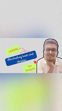 Fluctuating loads,stresses and Types of Cyclic stresses