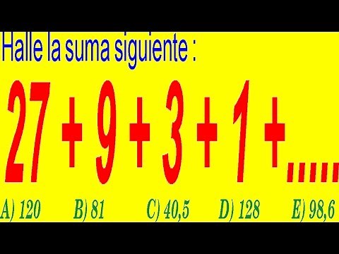 Suma Límite , Suma de los Términos en Progresión Geométrica Ilimitada Decreciente-Fórmula
