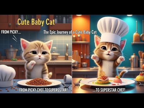 Cute Baby Cat The Epic Journey of a Cute Baby Cat From Picky Chef to Superstar Chef