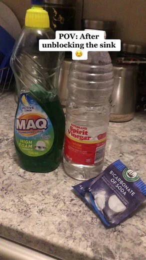 Me after unblocking the sink 😊 #cleaninghacks #fypシ゚viral