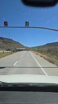 port of entry/ weigh station / scale .Split/spread axle obsevation. POV truck driving.