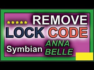 Remove Lock Code on Symbian Anna Belle