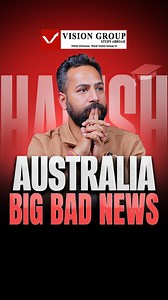 9.6K views · 298 reactions | Australia  | Big Update for 2026 Intake Students #unlockingfuture #hanishuppal #visionstudygroup✌️ #visiongroup #australia #studyvisaaustralia #australiastudyvisa #austrália2026 #australia2026update | Vision Group | Facebook