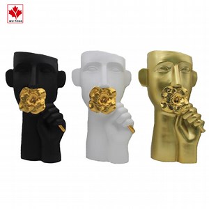 [Hot Item] Hot Sale Vase Resin Human Fave Vase Home Decoration