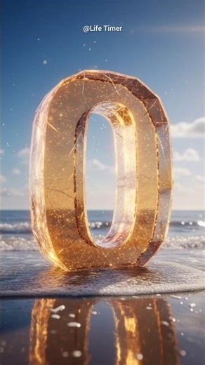 0 to 9 Count-Up | Bright Shiny Numbers #10seconds #countup #timer #shorts